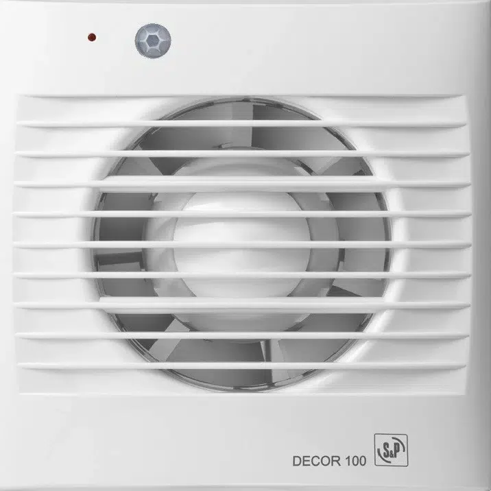 S&P Decor Fans Bathroom Exhaust Fan 20W 5" Outlet 185 m³/h 18×18 cm White 200 Spanish