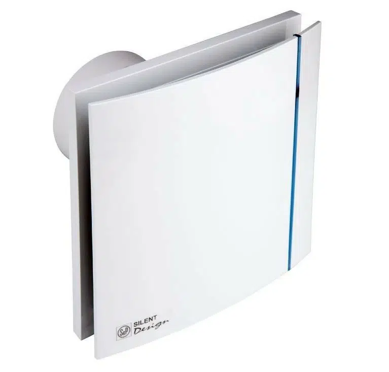 S&P Silent Fans Bathroom Exhaust Fan 16W 5" Outlet 180 m³/h 18×18 cm White 200 Spanish